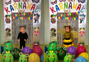 Czarek i Klara pozują do pamiątkowego zdjęcia.